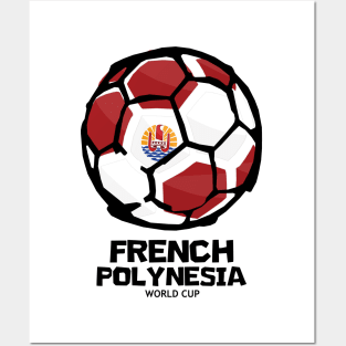 French Polynesia Football Country Flag Posters and Art